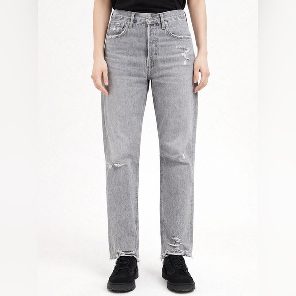 Agolde Women's High-Rise Straight Leg Jeans Size 32